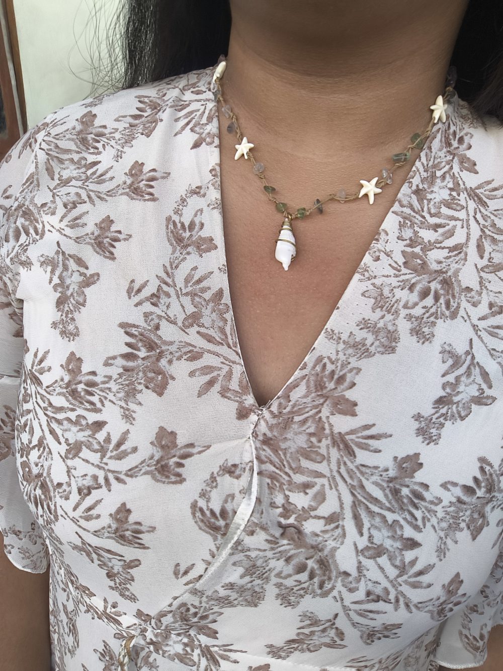 Celestial Ocean Wire Wrapped Necklace